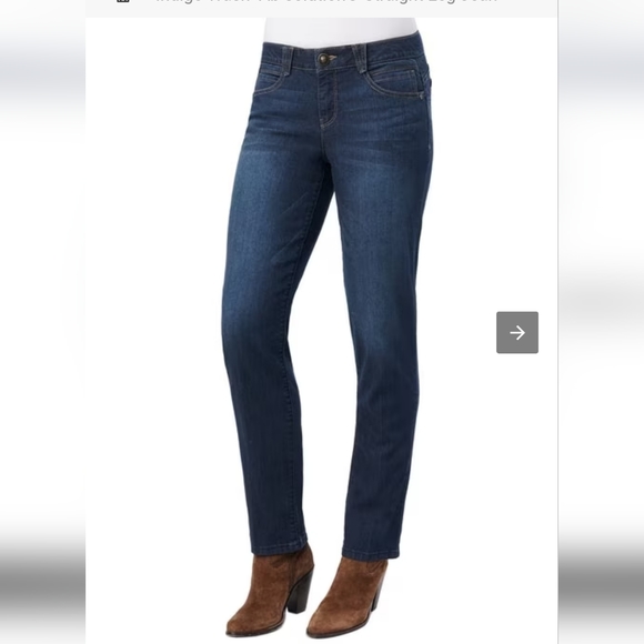 Democracy Denim - Democracy Women's Straight Leg Jeans - Dark Blue